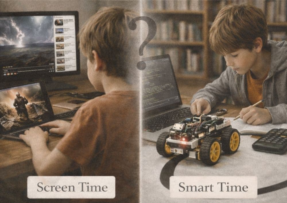 Screen Time vs Smart Time: How Coding & Robotics Are Different from Gaming or YouTube